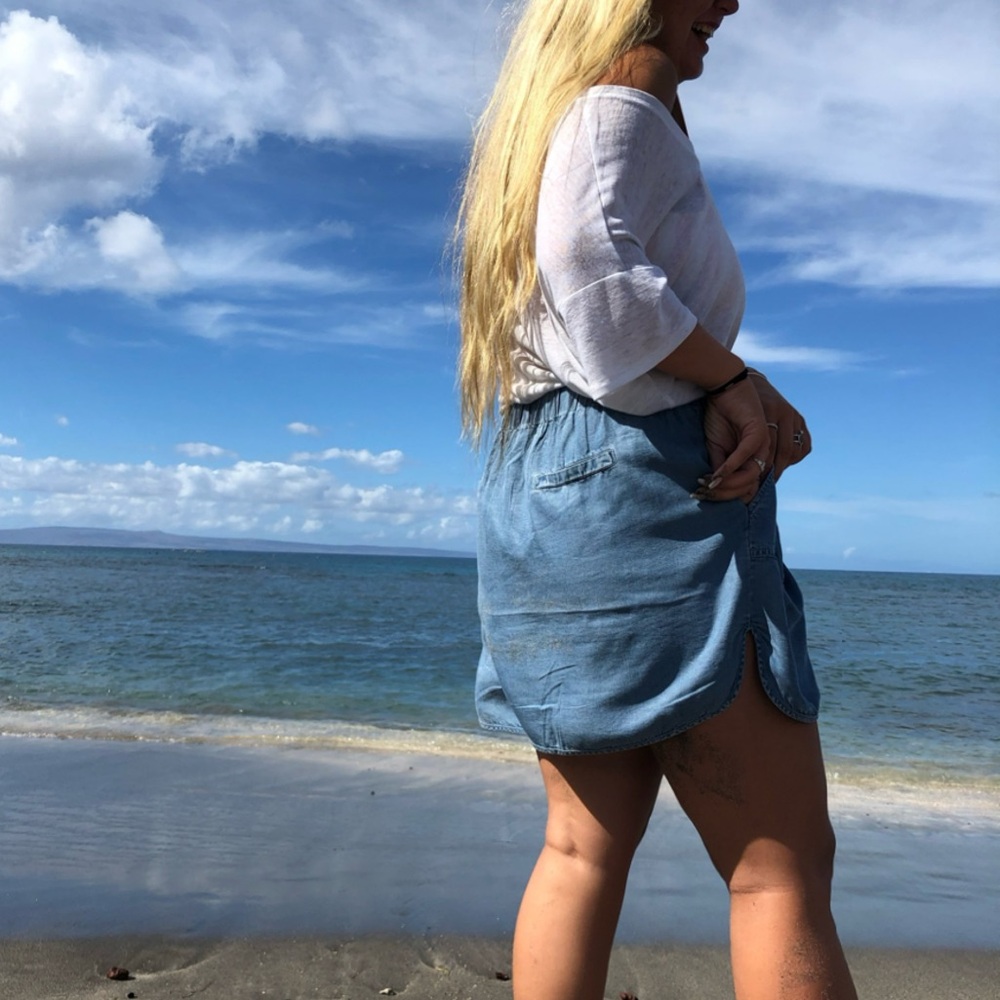 Denim Mini Skirt